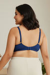 Zivame True Curv Double Layered Non Wired 3/4th Coverage Sag Lift Bra - Navy Peony — thumbnail 3